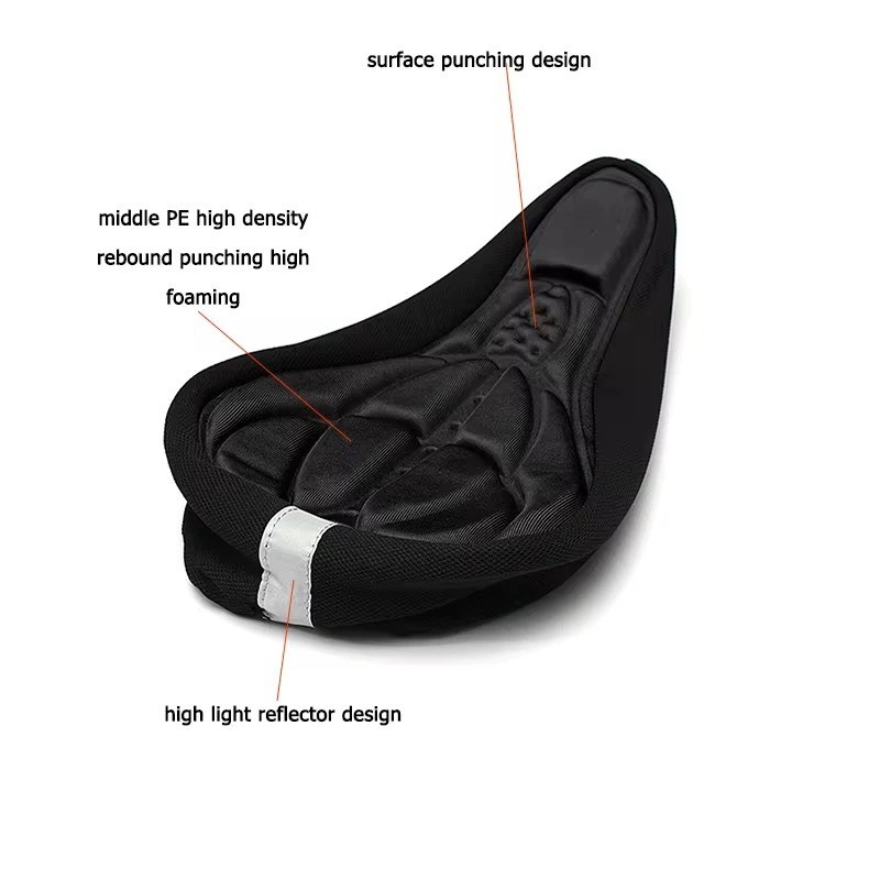 For bike Extra Wide Big Bum Bike Saddle Seat Bicycle Gel Pad Soft Comfort US