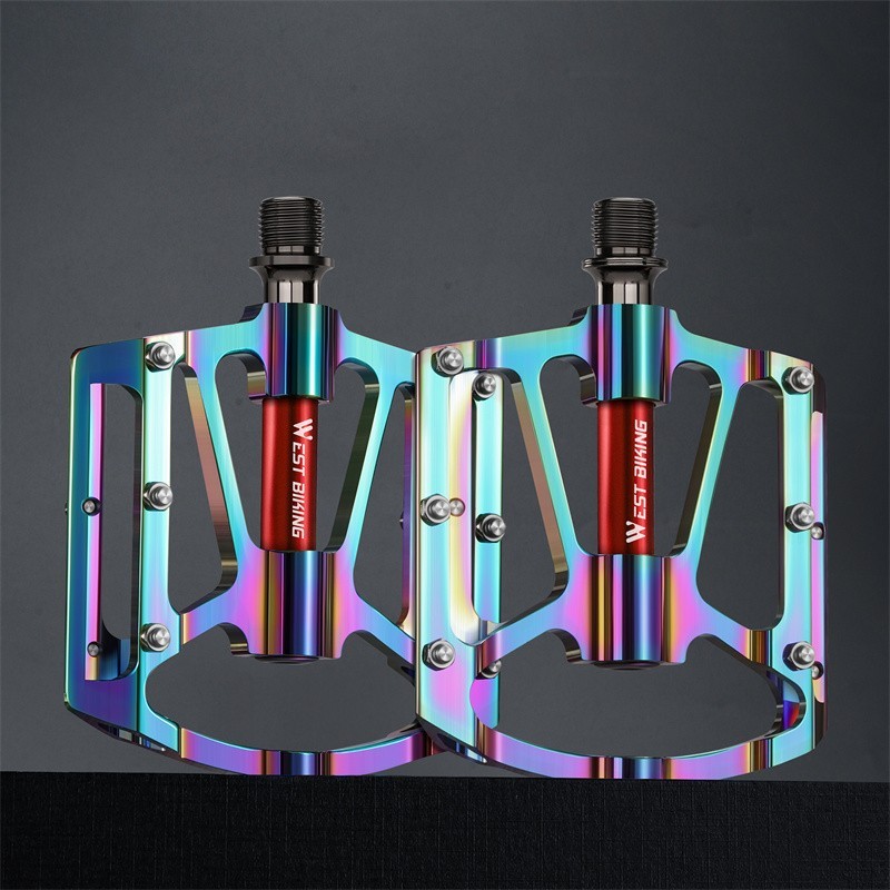 WEST BIKING 3 Sealed Bearing 9/16″ Bicycle Pedals Cycling Bike Pedals Colorful
