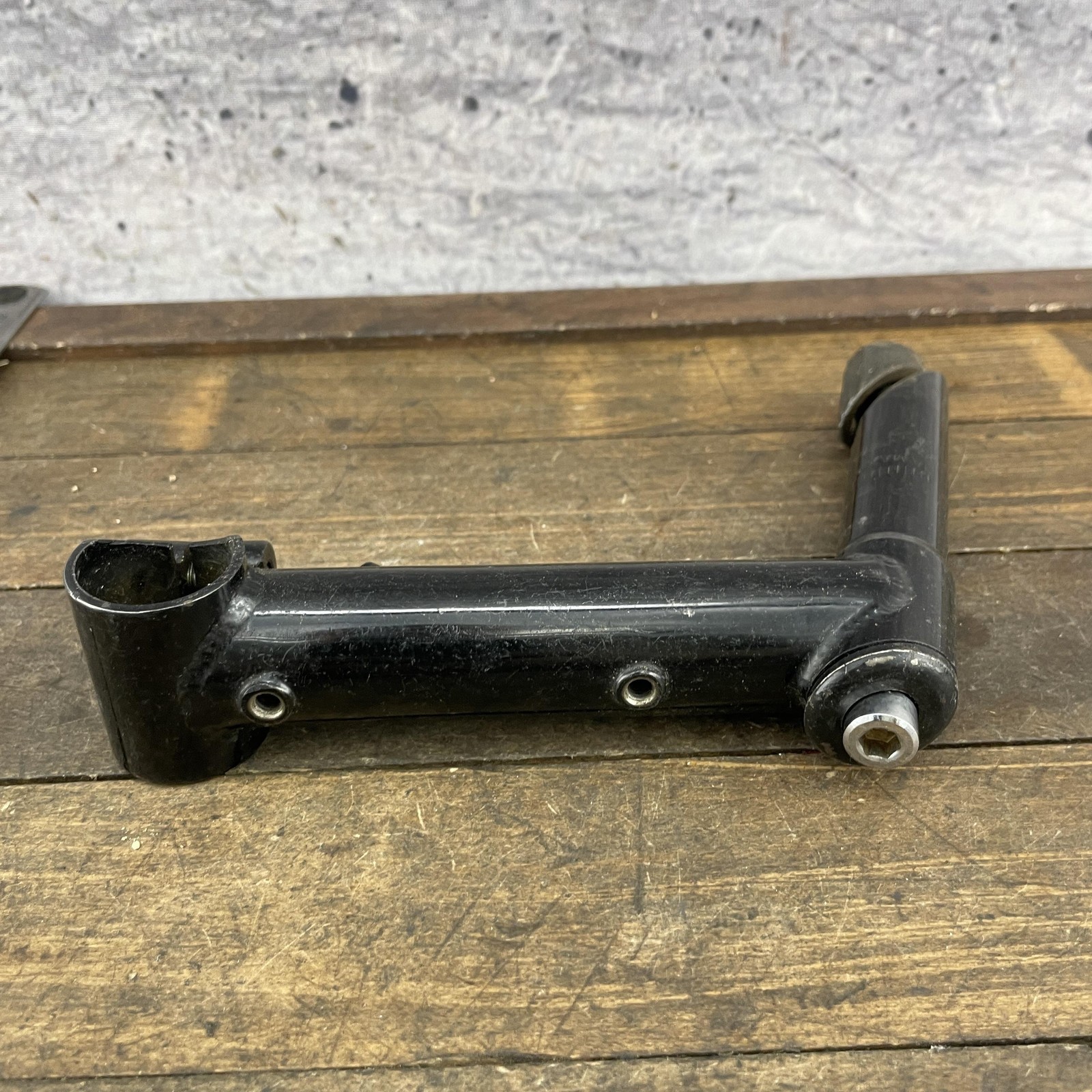 Chromoly Quill Stem 1″ 25.4 Clamp Black 1 Inch Threaded Riser Cable Guide 88