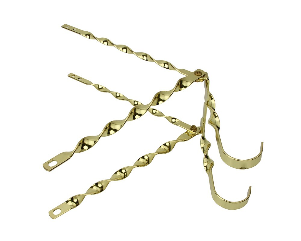 VINTAGE LOWRIDER TWISTED STEEL CONTINENTAL KIT IN GOLD USED FOR 20″ BICYCLES.