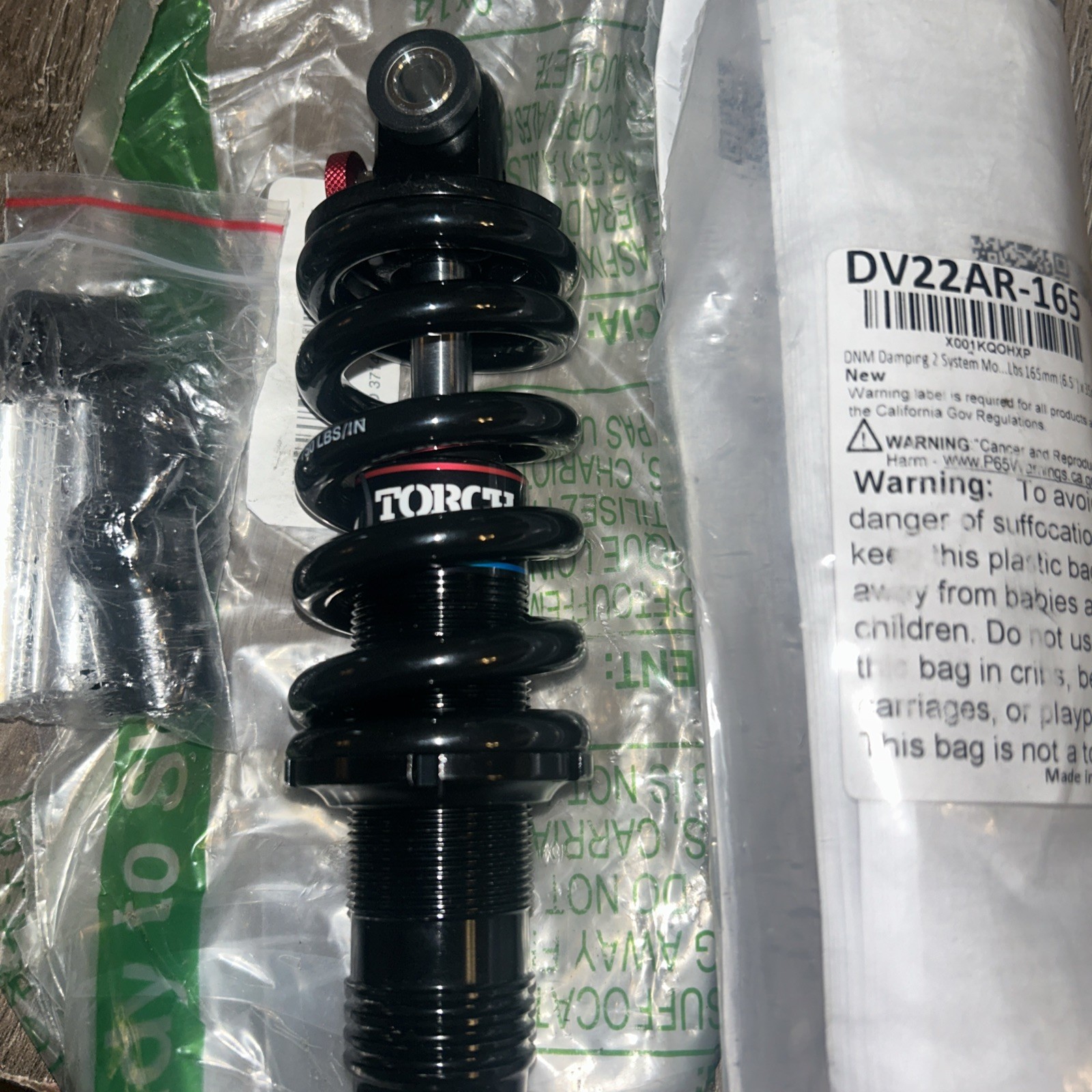 DNM DV22AR Mountain Bike Biycle Coil Spring Rear Shock 165mm (6.5) X 55mm