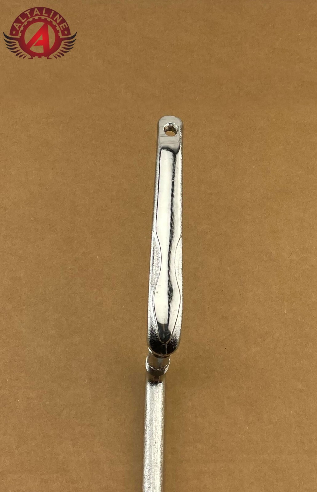 175MM LONG VINTAGE LOWRIDER BICYCLE ONE-PIECE CRANK GT STYLE IN CHROME.