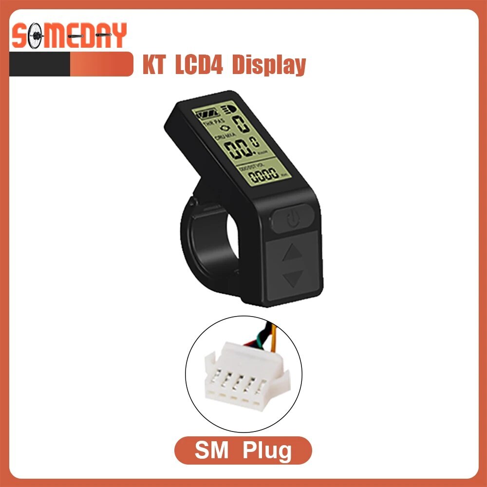 E-bike LCD LED Display Waterproof SM Plug 24V 36V 48V 72V for Ebike Display