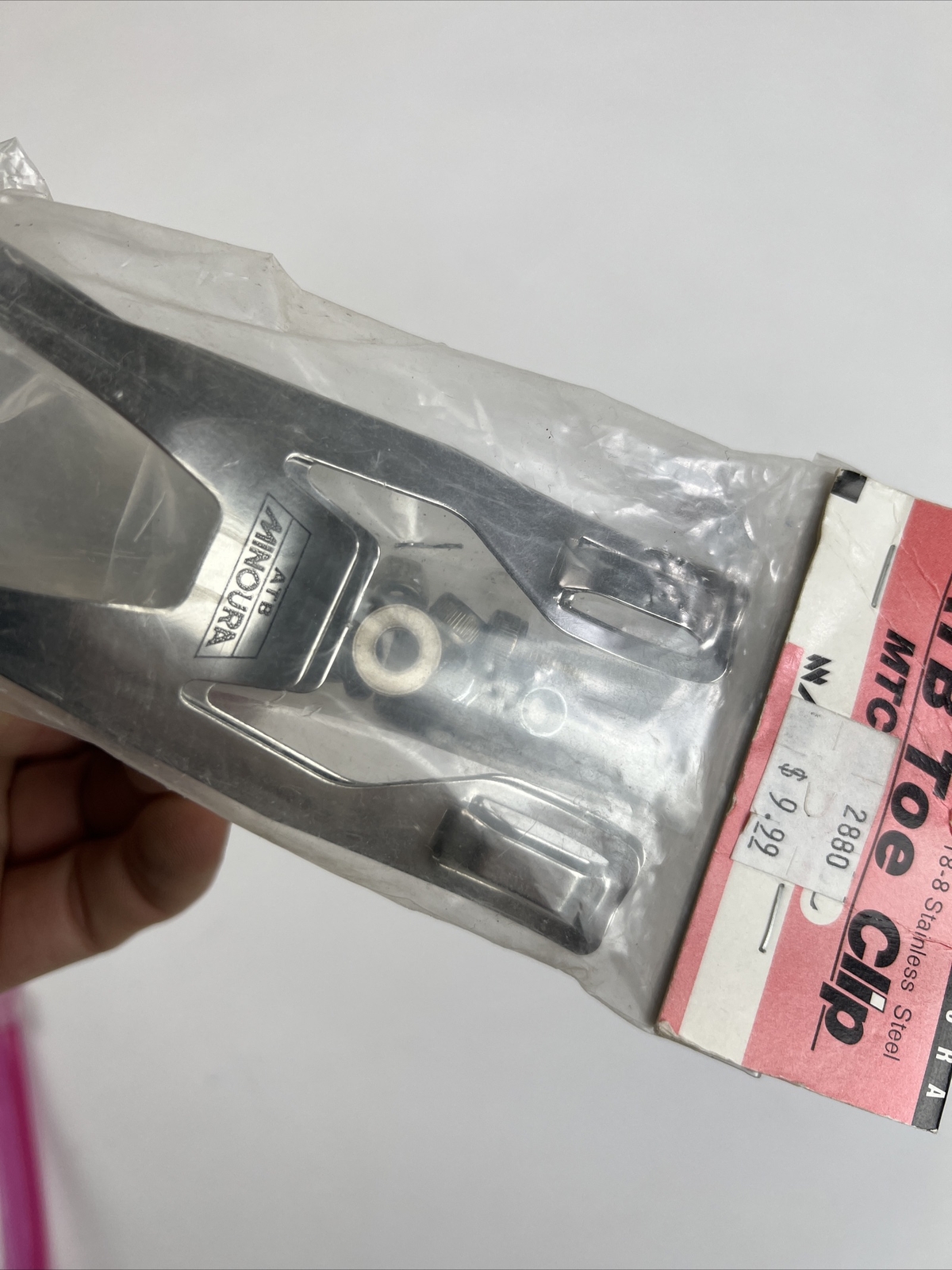4 x Vintage Toe Clips – NOS VINTAGE MINOURA LL MTC-100, ALE, AFA – Stainless