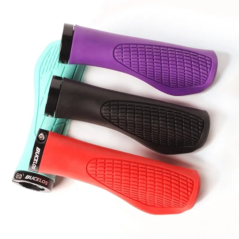 Ergonomic Rubber Bicycle Handlebar Grips Mountain Road Cycling Lock-on Bar Ends