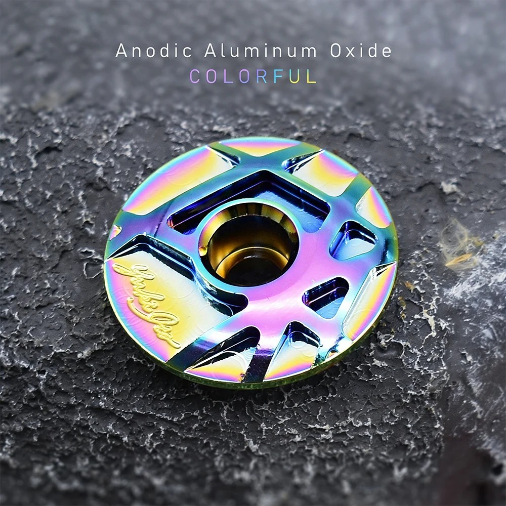 Bicycle Headset Cap MTB Road Bike Stem Headset Top Cap Cover Screw for 28.6mm
