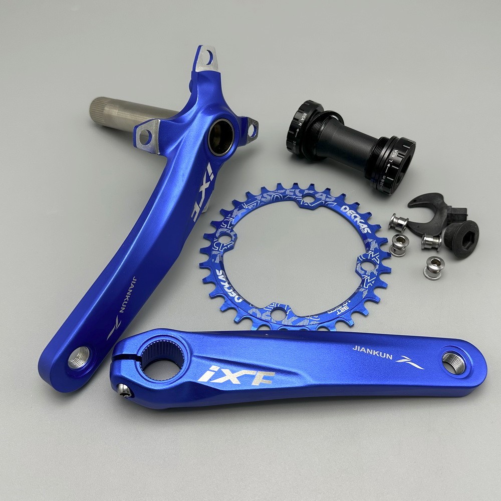 MTB Road Bike Crankset crank arm 170mm BB Narrow Wide Single Chainring 32 34T