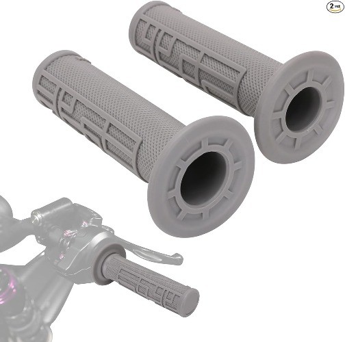 Handle Grips for Electric Dirt Bike, Throttle Glue Handlebar Grips Color: gray
