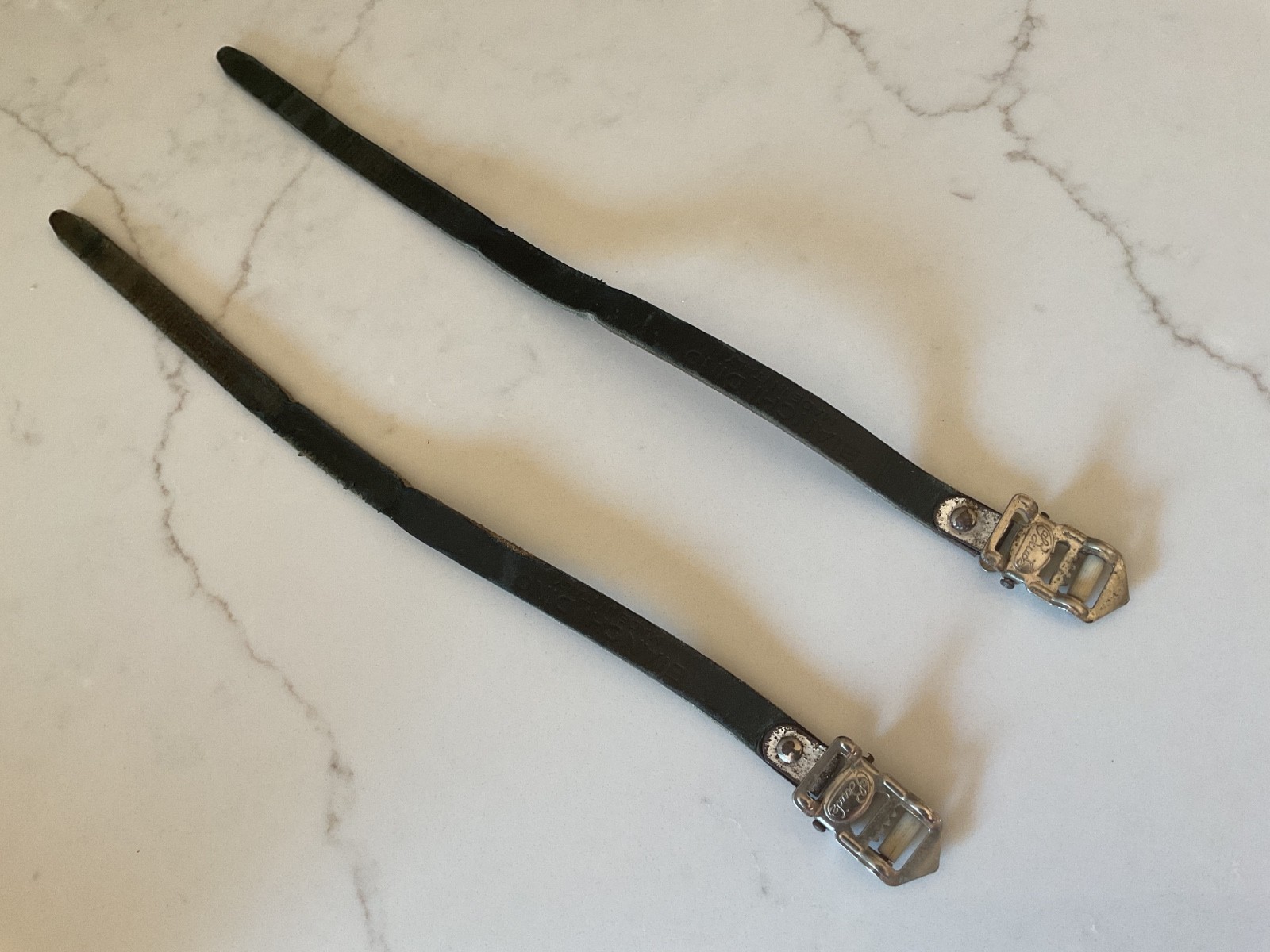 Vintage Alfredo Binda Toe Clip Straps 1970s Bianchi Dino