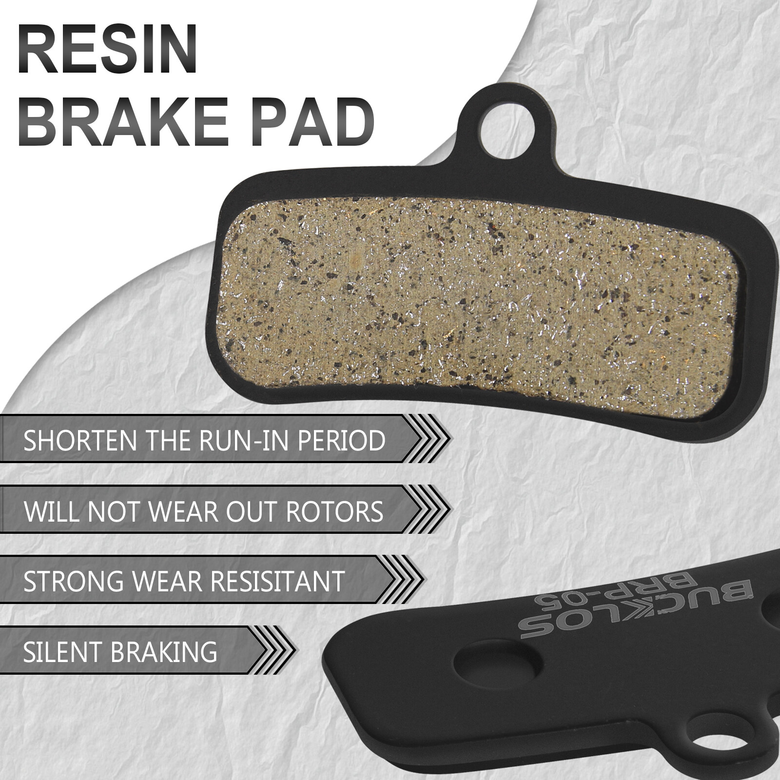 2 Pair Resin Brake Pads for 4 Piston Bike Tektro Q10YS Shimano XTR/XT Deore TRP