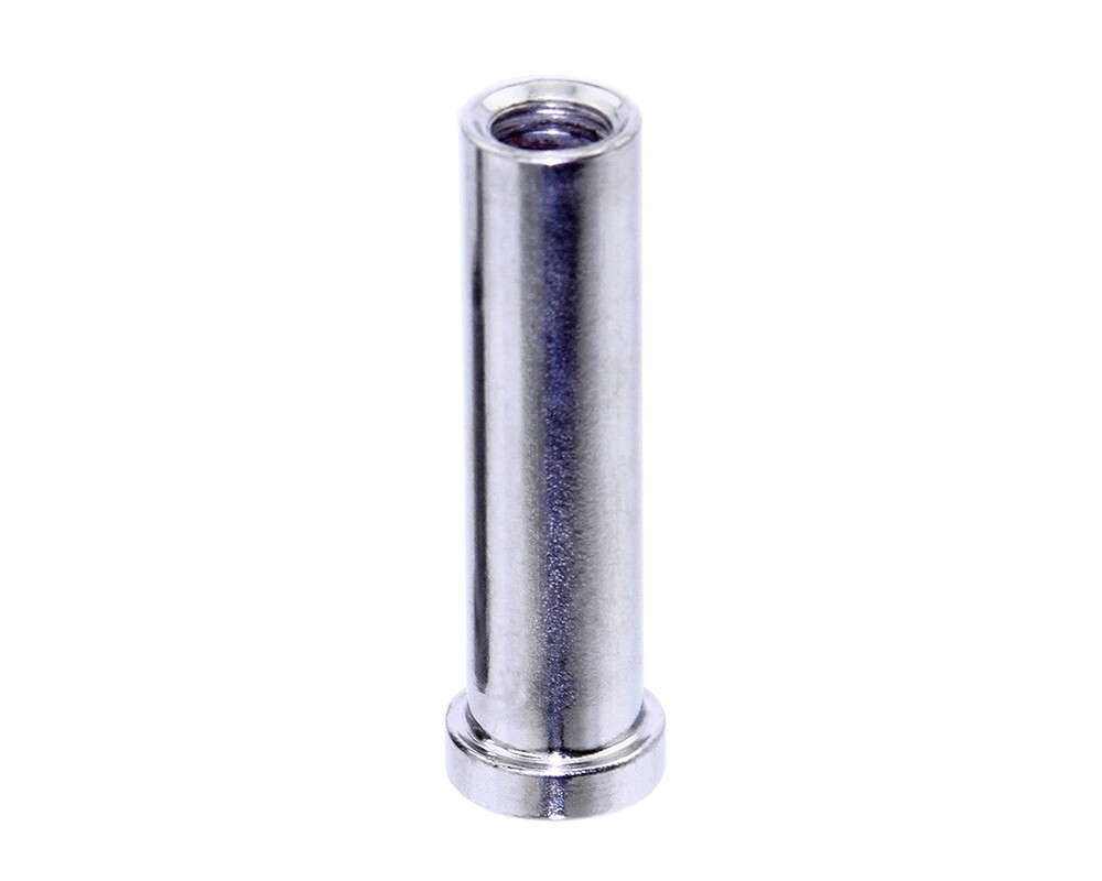 ALTALINE 30MM LONG BICYCLE RECESSED STEEL BRAKE NUT CHROME FOR FRONT BRAKE.