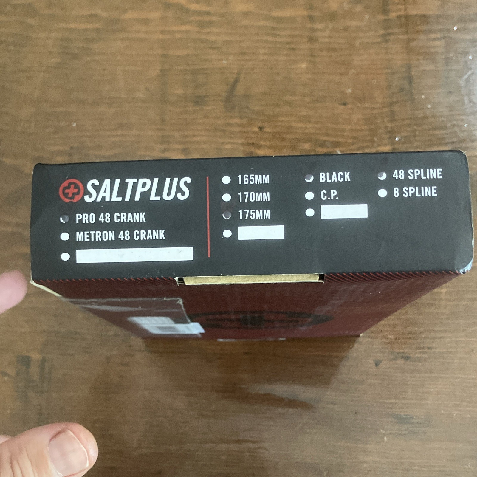 Salt Plus Pro48 BMX, DJ Crank Set. 175mm Crank, Sealed Mid BB, Spindle.