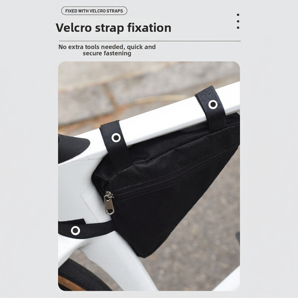 Oxford Waterproof Bike Bag Triangle Shape 20x20x27 cm for MTB Road Use