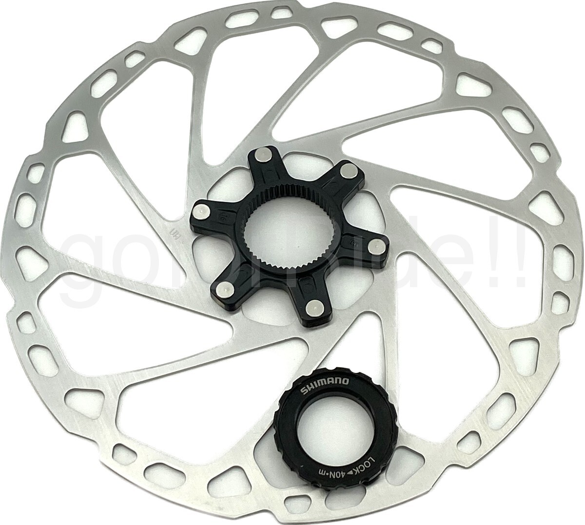 NEW Shimano SM-RT64-LL Disc Brake Rotor with External Lockring – 220mm, Center