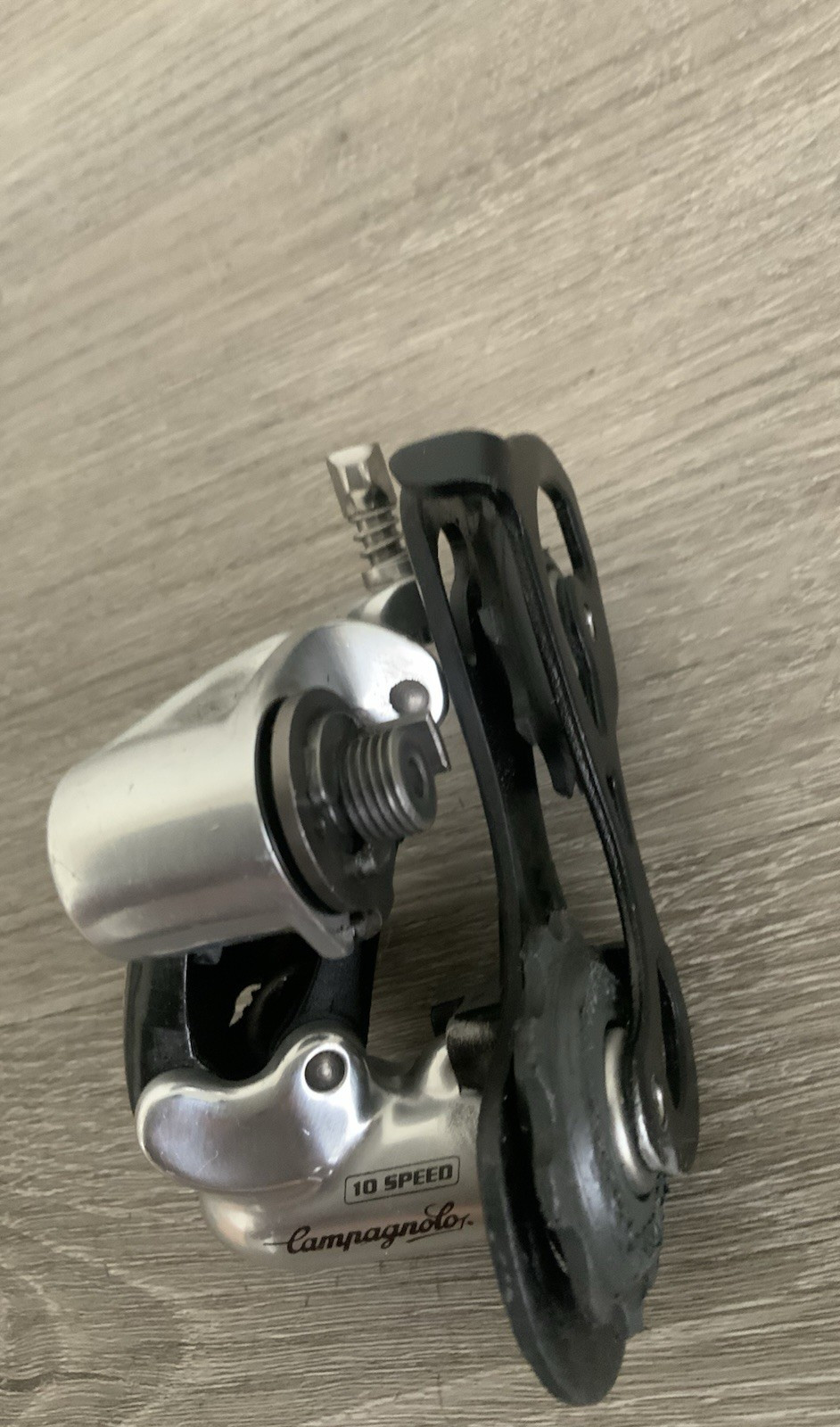 CAMPAGNOLO RECORD TITANIUM REAR DERAILLEUR CARBON TITANIUM 10 OR 9 SPEED