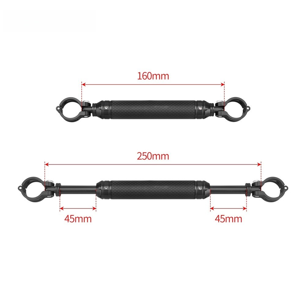 For Brompton Bike Handlebar Extension Rod 17.5/11.5/9.5cm Aluminum Carbon Fiber