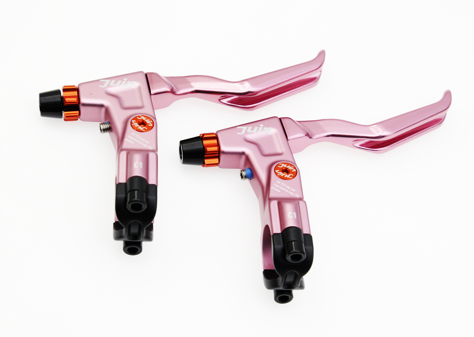 Juin Tech C1 eBike City Folding Cycle Cable-Actuated Brake Lever Set Pink