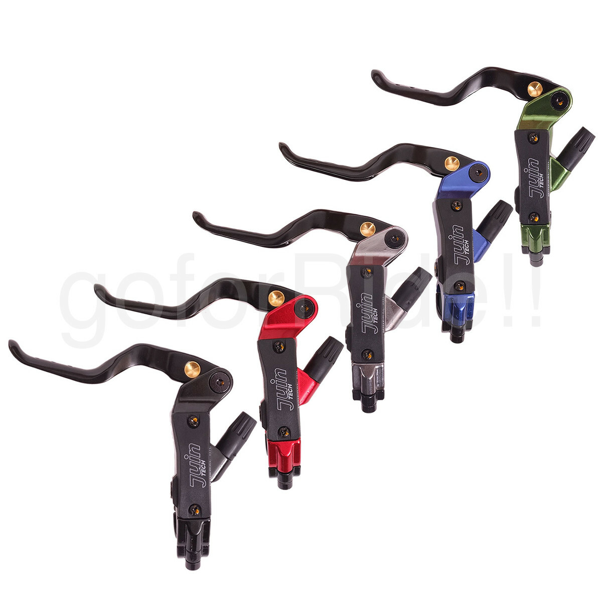Juin Tech DB1 MTB Mountain Bike Bicycle Disc Brake Set Black/Red ..+160mm Rotors