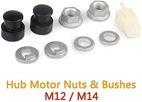 EBike Electric for Bicycle Hub Motor Axle M12 Front Lock Nut/Lock Washer / /N…