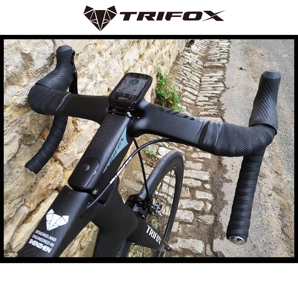 TRIFOX Carbon 31.8mm UD Matte Aero Road Bike Handlebar Bracket For Garmin Bryton