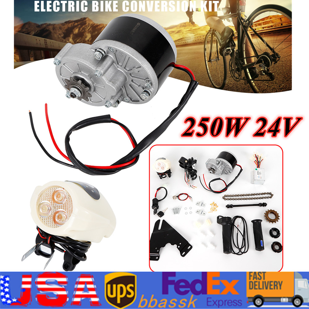 ELECTRIC BICYCLE MOTOR KIT E-BIKE CONVERSION KIT SIMPLE DIY EBIKE 22″-29″ SALE!!