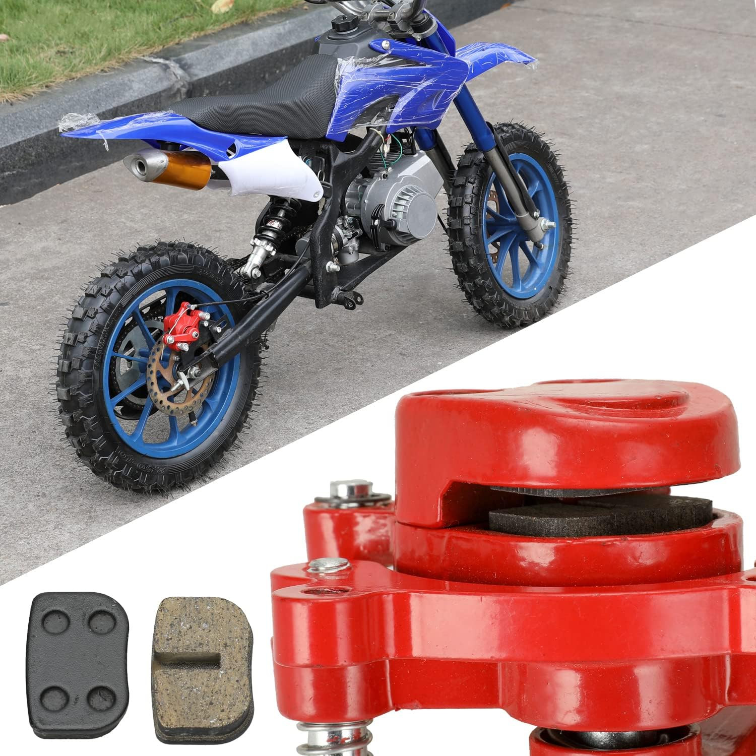 Mini Bike Disc Brake Pads 12 Pcs HeavyDuty for Pocket Dirt Bike ATV