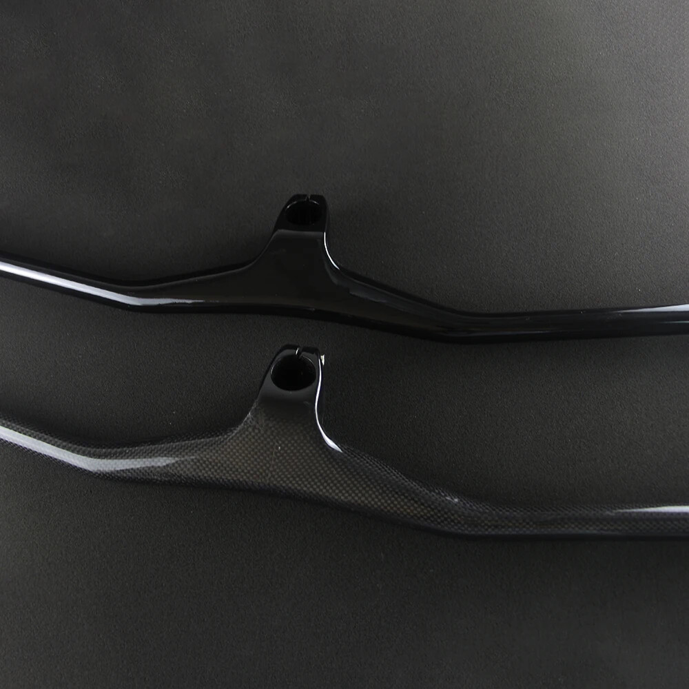 Carbon Fiber MTB Bikle Integrated Handlebar with Stem Riser -17 Degree 70*740mm