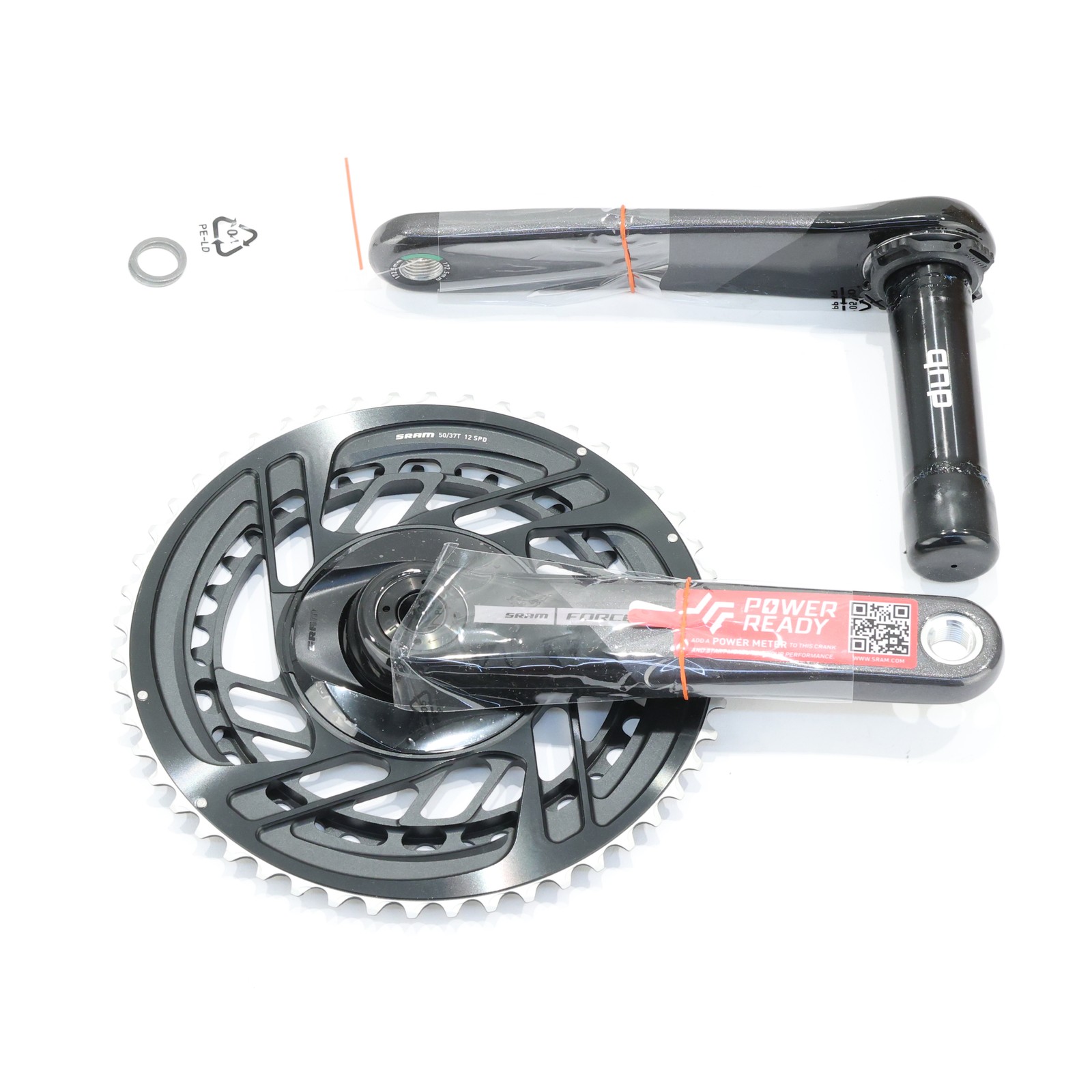SRAM Force AXS Crankset 12-Speed 175mm 48/35T Black/Chrome