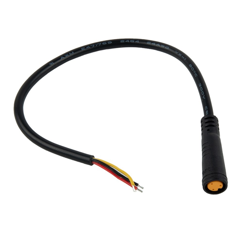Ebike Display Signal Line Connector 20cm Compatible Plastic Steel Build