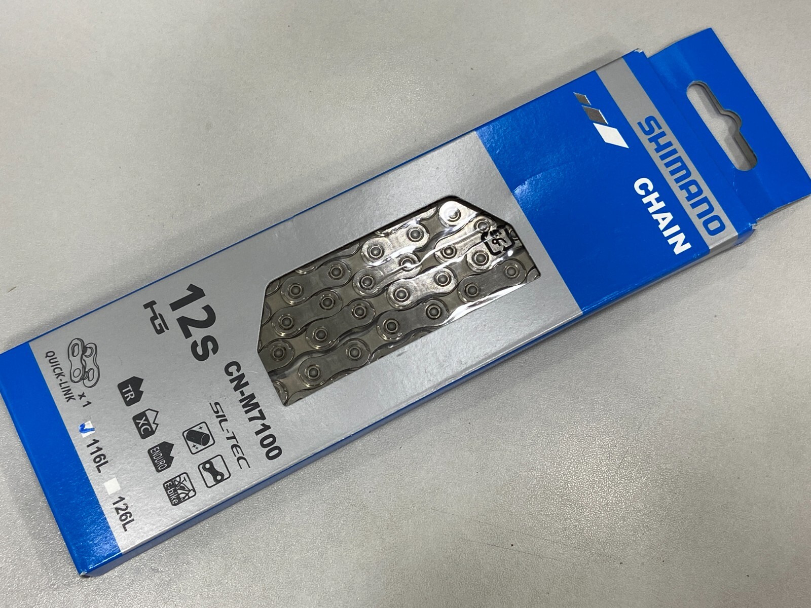 Shimano SLX 105 CN-M7100 12Speed MTB Bicycle Chain (116-Links) Silver