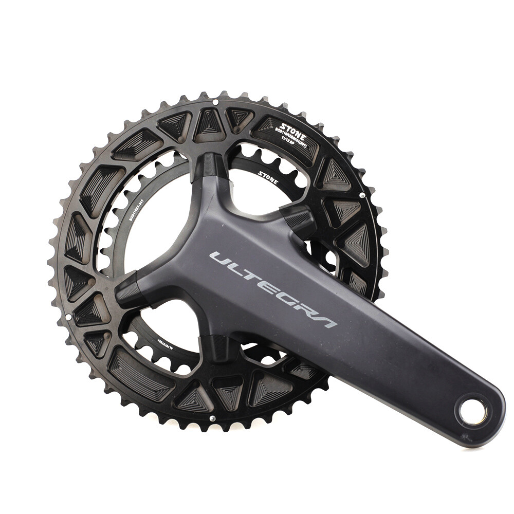 STONE Double Chainring BCD110 4 Arm for SHIMANO R7100 R8100 R9200 Road Bike Ring