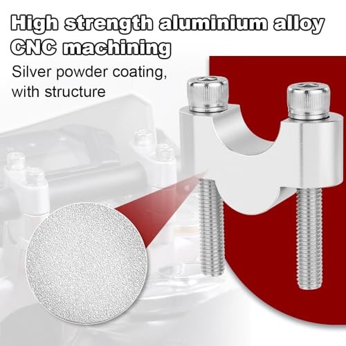 22mm Handlebar Risers 7/8’’ Motorcycle ATV Dirt 20mm(0.78inch) Sand Silver