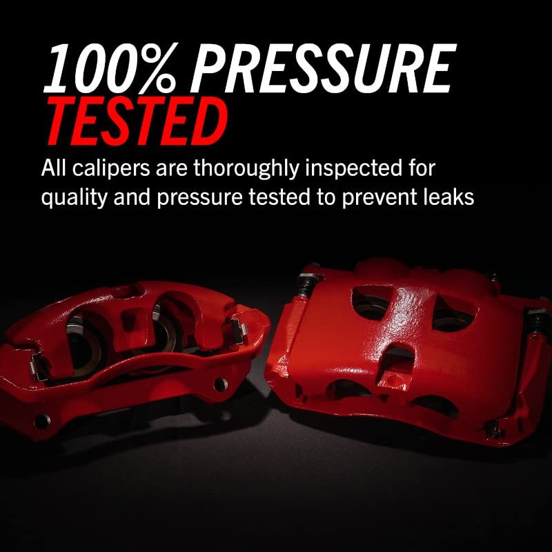 Front Red Powder Coated Brake Caliper Pair for Cadillac DeVille 2000-05 |DTS