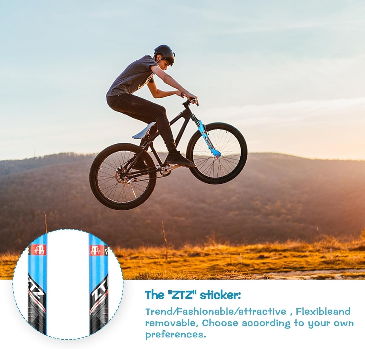 ZTZ MTB Air Suspension Fork Fit for 26/27.5/29 inch Mountain Bike, QR 9mm, XC/AM