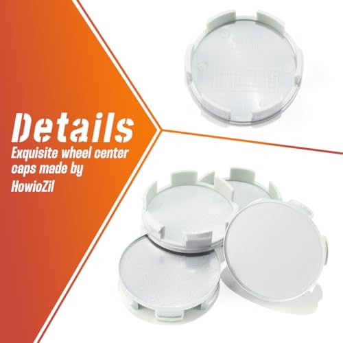 4Pcs 58mm(2.28in) Wheel Center Caps Wheel Rims Replacement 44732-S50-N900