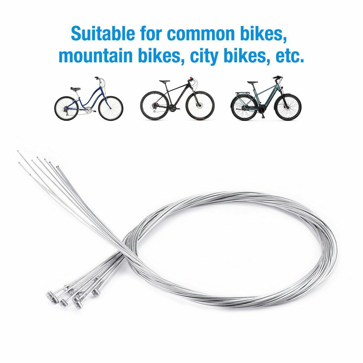 10pcs Bicycle Shift Shifter Derailleur Gear Stainless Steel Inner Cable Wire US