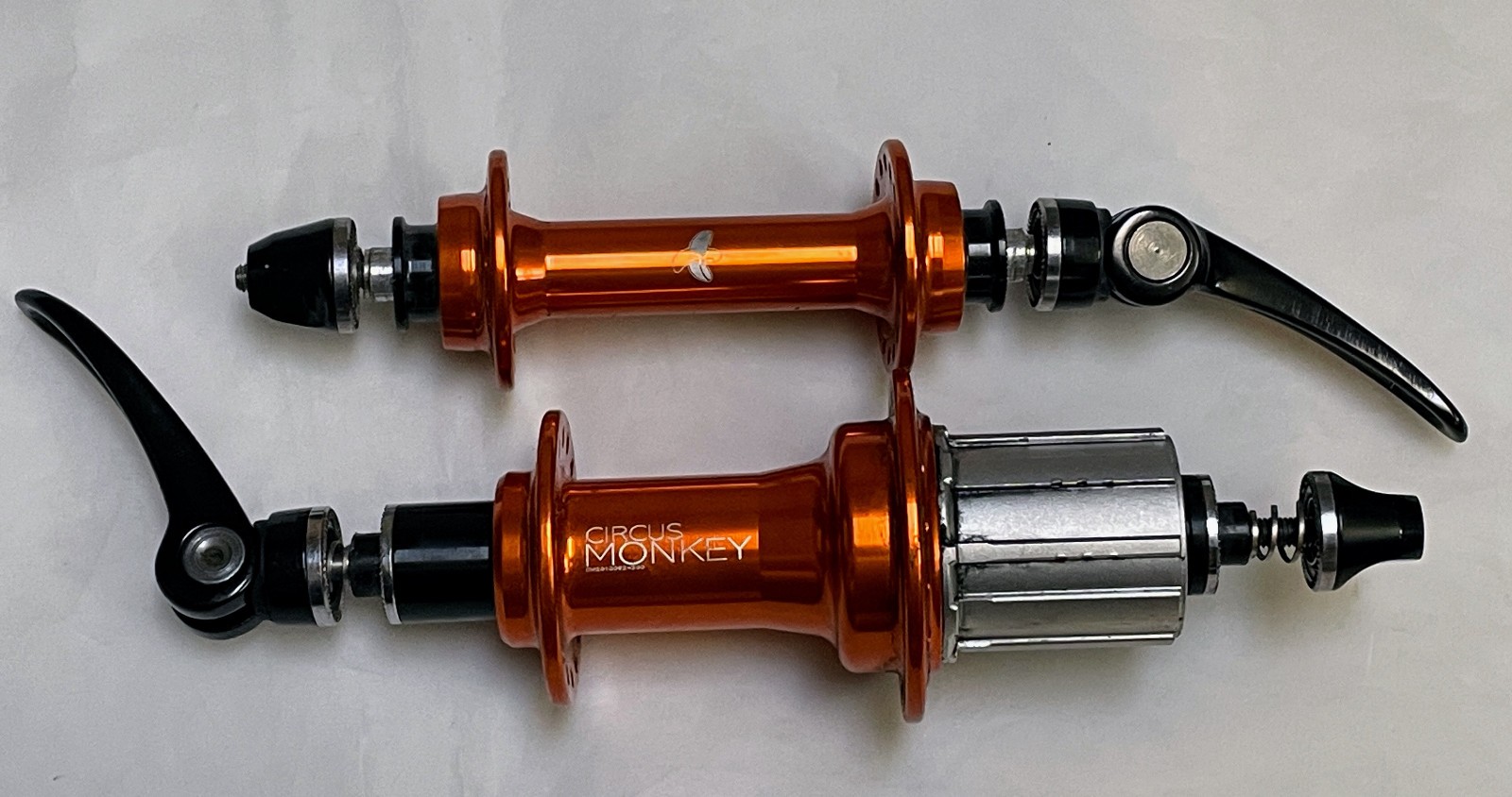 Circus Monkey Orange Hub Set 100/130mm QR 32-h
