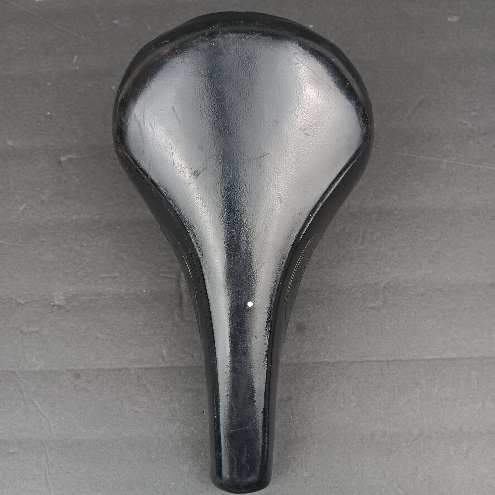 Vintage Centaur Italy Spring Bicycle Seat 10.25″×5.75″ Inches Black Vinyl Rubber