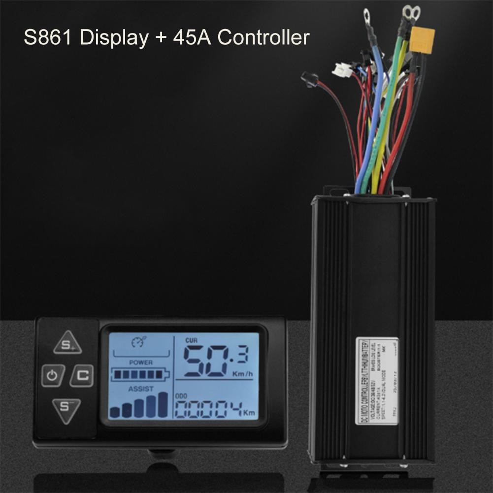 36V 48V 52V Brushless Controller with LCD Display for 1500W 2000W Electric Bike