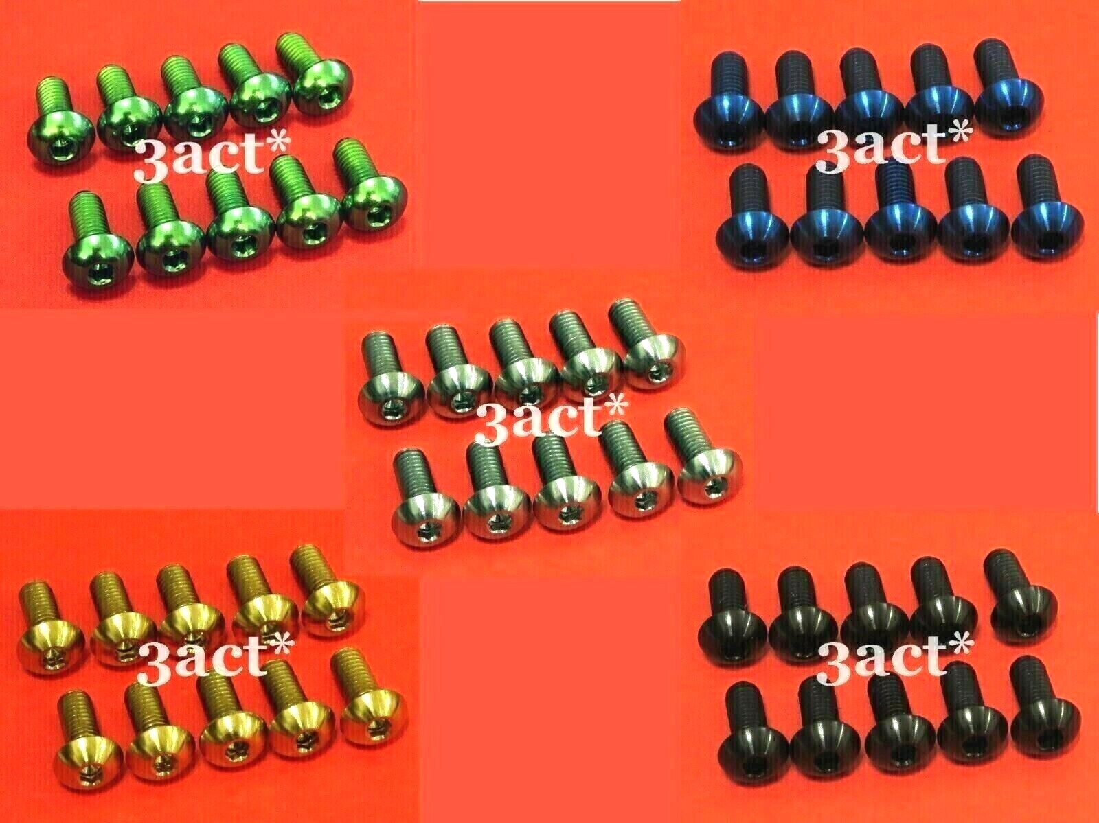 10 – M5 x 12mm Titanium/Ti Bolt fit Elite Carbon FSA Giant Bontrager Bottle Cage