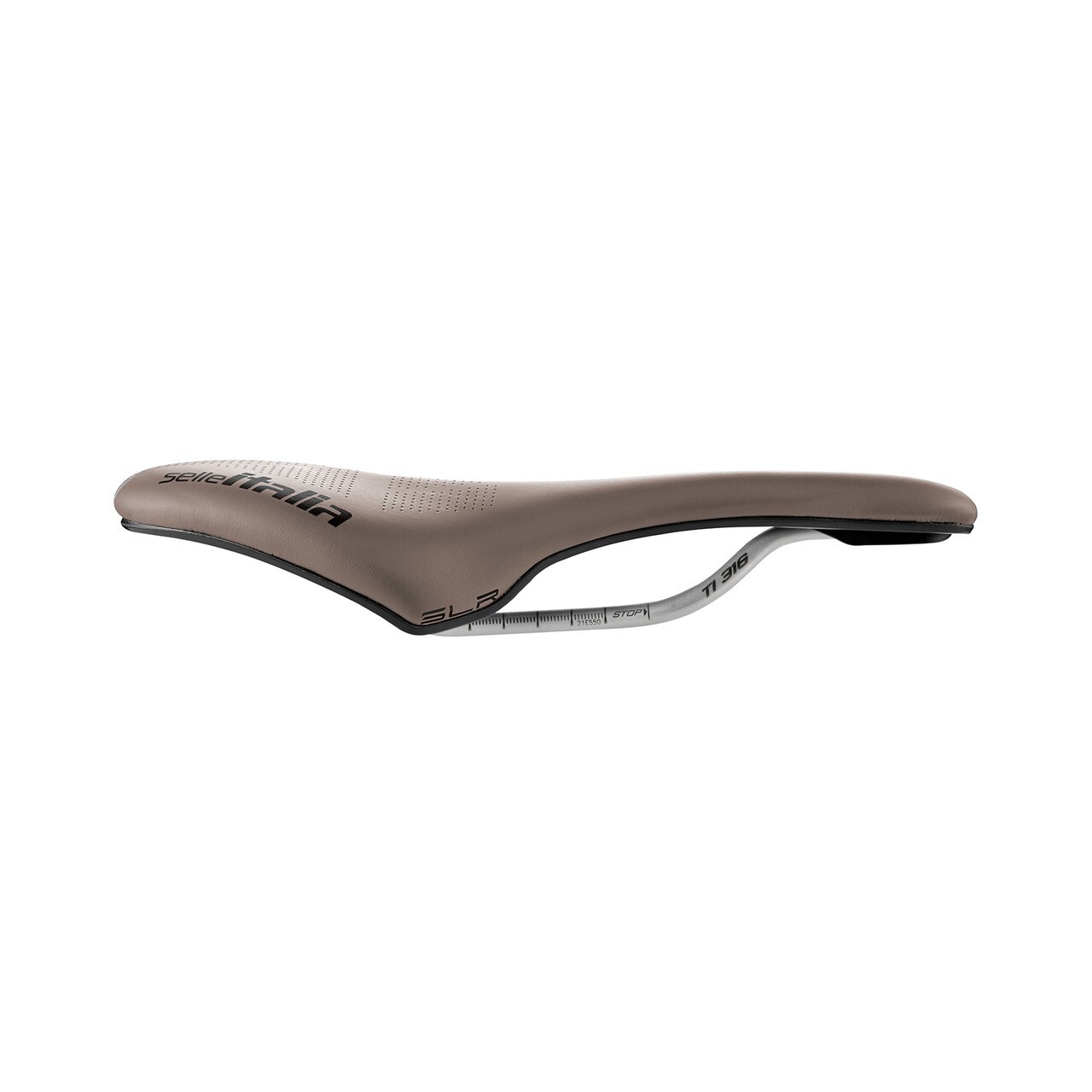 Selle Italia saddle SLR Boost Gravel TI316 Superflow S3 130mm 248mm Ti316 Brown