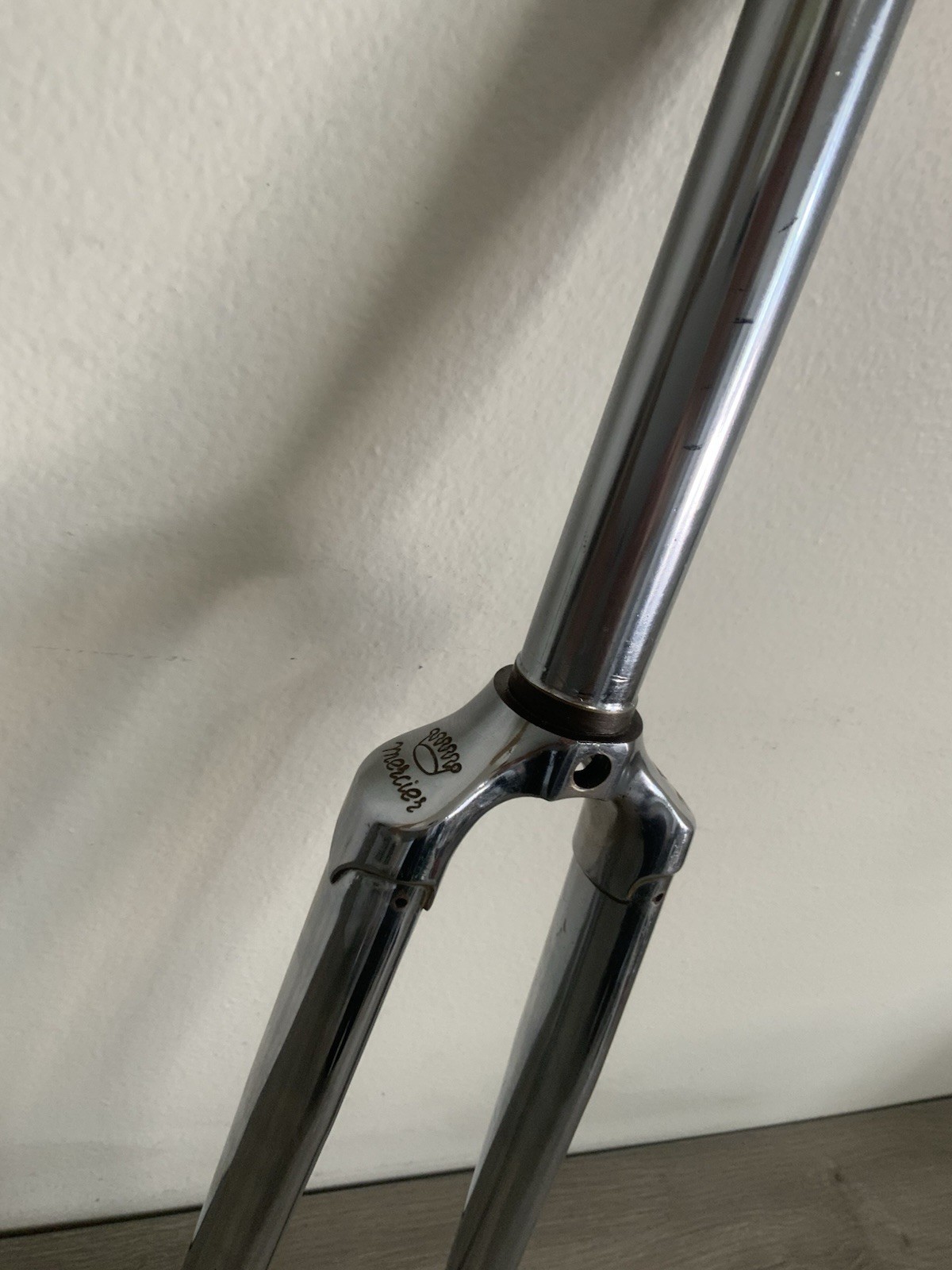 MERCIER ONE-INCH THREADED FORK 700C 171 MM STEERER BSA THREADS 26.4 RACE CHROME