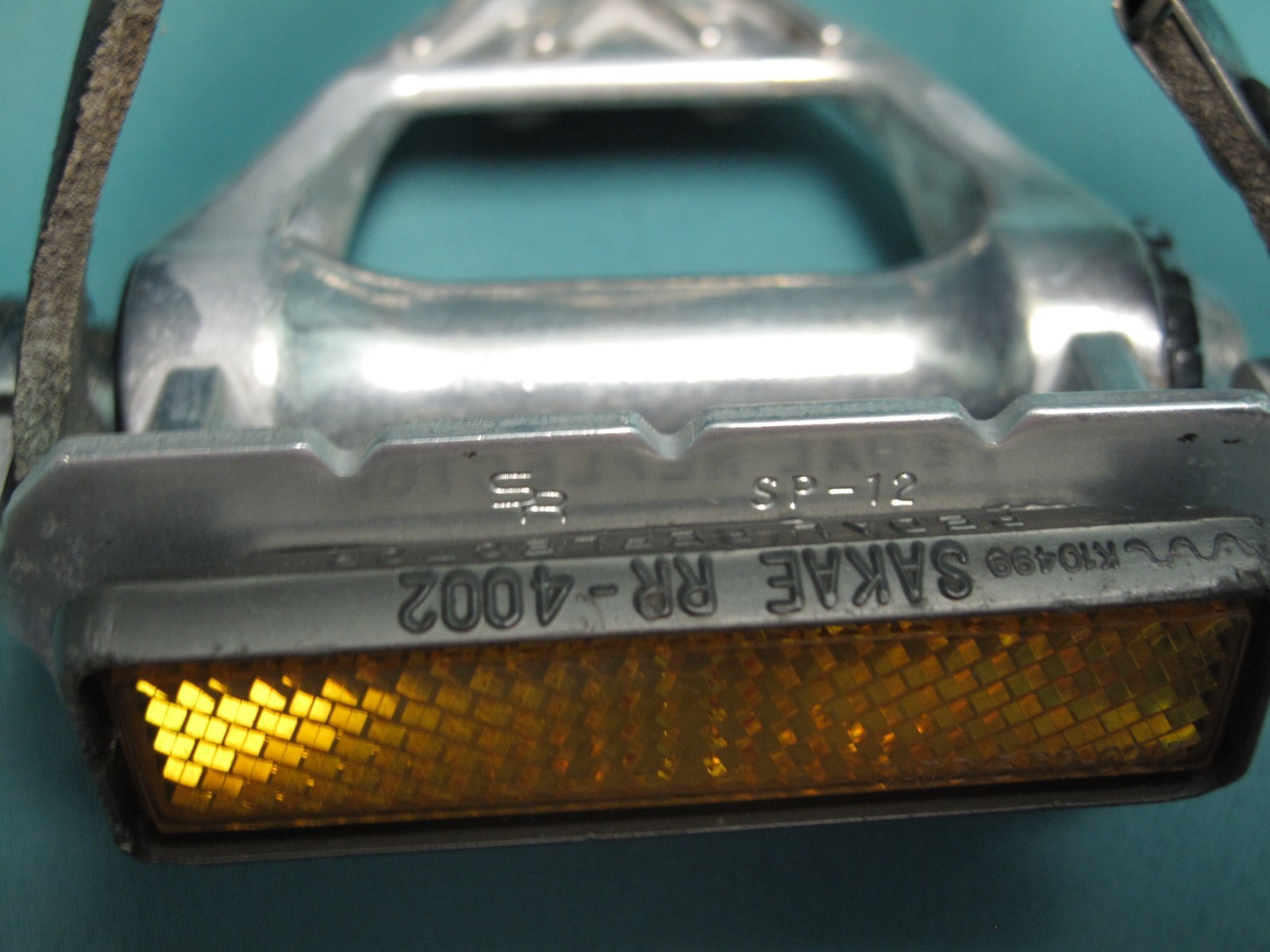 Vintage SR Sakae Ringyo SP-12 Alloy Pedals with Large Toe Clips & Straps 9/16″