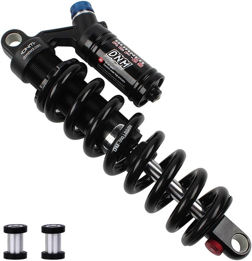 Rear Shock DNM RCP2S 200x56mm 550lbs spring for MTB/Electric Mountain Bike Black