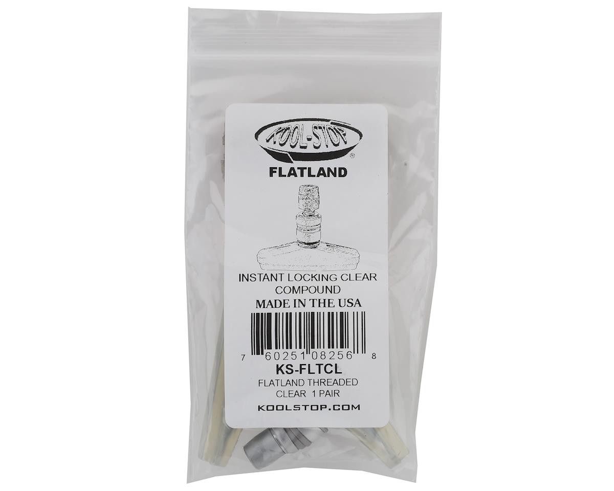 Kool Stop Flatland Brake Pads (Threaded) (Clear) (Pair) [KS-FLTCL]