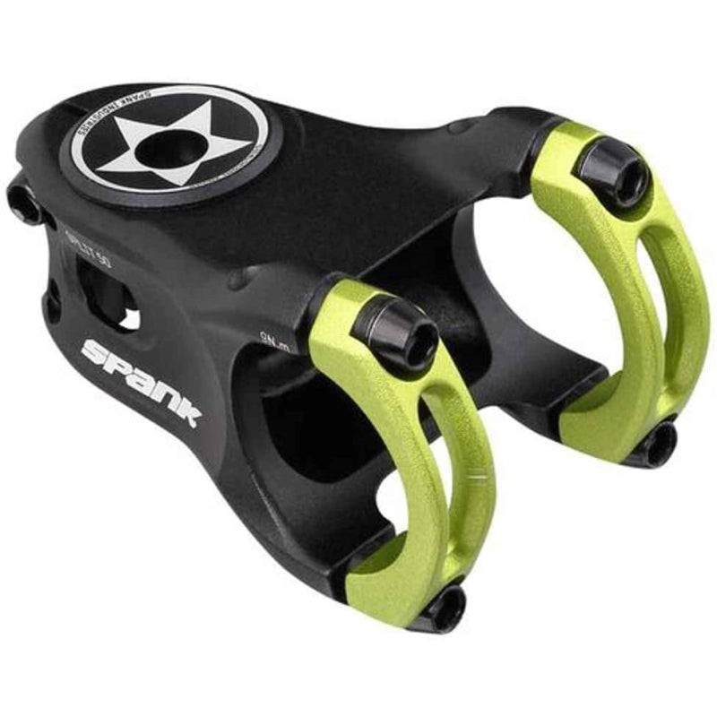 Spank Split Enduro Trail Shotpeen Anodized Bicycle Stem Green 38mm-Open Box