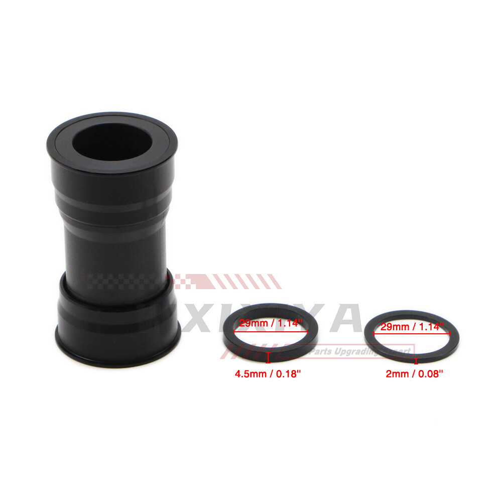 86.5mm Road Bike DUB BB386 Bottom Bracket Press-in Bicycle Bearing W/ 2 Spacers