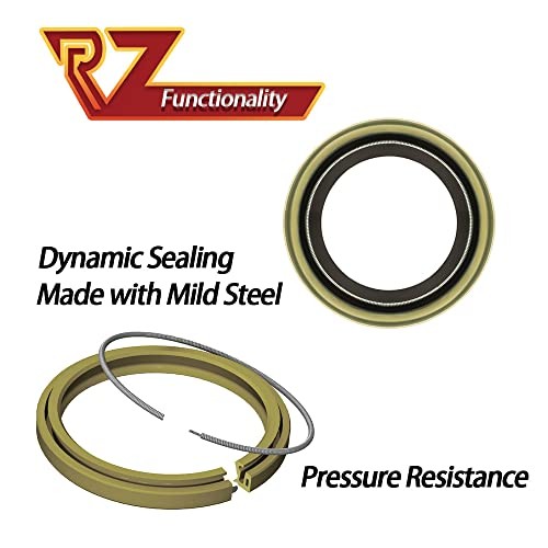 4pcs Trailer Axle Hub Wheel Grease Seals ID 2.25″ x OD 3.371″ Double Lip