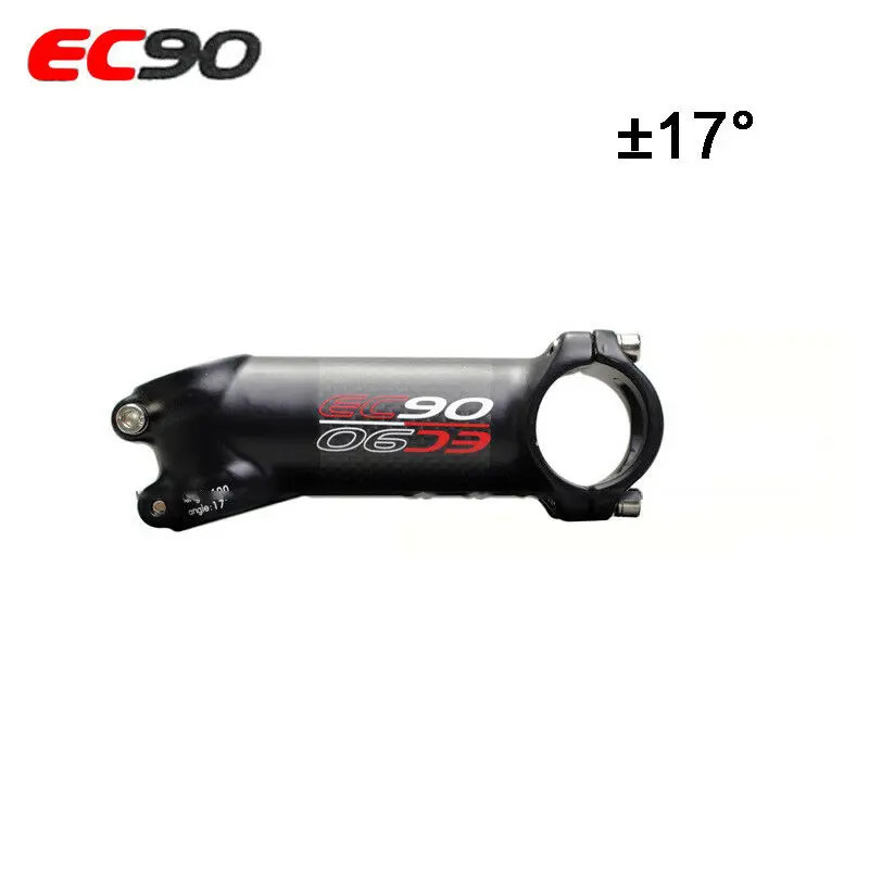 Carbon Fiber 31.8mm MTB Road Bicycle Stem 6/17 Degrees 60-120mm Handlebar Stems