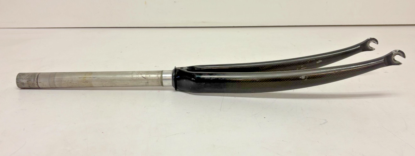 APREBIC Black Carbon 700C Quick Release Road Bike Fork 285mm 1-1/8″ Steerer